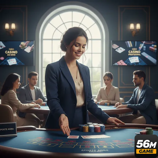 Cassino ao Vivo com 56m.com: Realismo e Interatividade